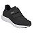 Tênis Infantil Menina Kidy Super Conforto Respitec- Preto/ Branco - Imagem 2