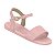 Sandália Infantil Menina Molekinha Turim- Rosa/ Rosa - Imagem 2