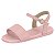 Sandália Infantil Menina Molekinha Turim- Rosa/ Rosa - Imagem 3