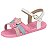 Sandália Infantil Menina Molekinha Turim Verniz- Branco/ Rosa Ballet/ Azul - Imagem 3