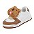 Tênis Infantil Menina Molekinha Turim Capivara- Branco/ Avelã - Imagem 4