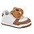 Tênis Infantil Menina Molekinha Turim Capivara- Branco/ Avelã - Imagem 2