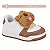 Tênis Infantil Menina Molekinha Turim Capivara- Branco/ Avelã - Imagem 1