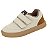 Tênis Infantil Menino Molekinho Velcro Neo - Branco OFF/ Caramelo - Imagem 3