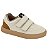 Tênis Infantil Menino Molekinho Velcro Neo - Branco OFF/ Caramelo - Imagem 1