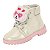 Bota Coturno Infantil Molekinha Brilho Paris- Branco OFF/ Gliter - Imagem 3