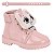 Bota Coturno Infantil Molekinha Brilho Paris Gliter- Rosa - Imagem 1