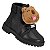 Bota Coturno Infantil Molekinha Brilho Paris Gliter- Preto - Imagem 2