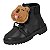 Bota Coturno Infantil Molekinha Brilho Paris Gliter- Preto - Imagem 4