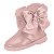 Bota Infantil Menina Molekinha Brilho Paris- Rosa Gliter - Imagem 3
