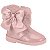 Bota Infantil Menina Molekinha Brilho Paris- Rosa Gliter - Imagem 1