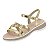 Sandália Infantil Menina Molekinha Shine- Dourado/ Dourado - Imagem 3