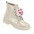 Bota Infantil Menina Molekinha Brilho Paris Gliter- Branco OFF - Imagem 2
