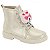 Bota Infantil Menina Molekinha Brilho Paris Gliter- Branco OFF - Imagem 4