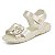 Sandália Infantil Menina Klin Tic Tac- OFF White - Imagem 3