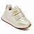 Tênis Infantil Menina Klin Walk Baby- OFF Wite/ Dourado - Imagem 2