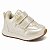 Tênis Infantil Menina Klin Walk Baby- OFF Wite/ Dourado - Imagem 1