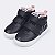 Tênis Infantil Menina Pampili Yumi- Preto/ Rosa Glace - Imagem 2