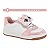 Tênis Infantil Menina Molekinha london- Branco/ Rosa/ Rosa - Imagem 1