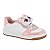 Tênis Infantil Menina Molekinha london- Branco/ Rosa/ Rosa - Imagem 4