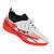 Chuteira Infantil Molekinho Sport- Branco/ Coral Neon/ Preto - Imagem 2