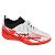 Chuteira Infantil Molekinho Sport- Branco/ Coral Neon/ Preto - Imagem 1