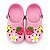 Babuche Infantil Menina Lua e Lua- Rosa Cristal - Imagem 1