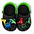 Babuche Infantil Menino Lua e Lua Dino- Preto/ Verde - Imagem 1