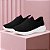 Tênis Infantil Menina Molekinha Slip Lycra- Preto - Imagem 4