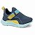 Tênis Infantil Menino Klin New Sport- Chumbo/ Azul/ Amarelo - Imagem 1