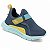 Tênis Infantil Menino Klin New Sport- Chumbo/ Azul/ Amarelo - Imagem 2