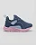 Tênis Infantil Menina Klin New Sport Mini- Chumbo/ Azul/ Rosa - Imagem 5