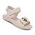 Sandália Infantil Menina Klin Tic Tac- OFF White/ Rosa Claro - Imagem 2