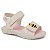 Sandália Infantil Menina Klin Tic Tac- OFF White/ Rosa Claro - Imagem 1