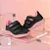 Tênis Infantil Menino Kidy Super Conforto Respitec- Preto/ Rosa Chiclete - Imagem 2