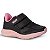 Tênis Infantil Menino Kidy Super Conforto Respitec- Preto/ Rosa Chiclete - Imagem 1