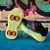 Tênis Infantil Menino Kidy veloz Rodinha Led- Preto/ Amarelo Neon - Imagem 6