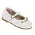 Sapatilha Infantil Menina Molekinha Verniz Premium Flor- Branco - Imagem 2