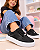 Tênis Infantil Menina Molekinha Turim Brilho- Preto/ Prata - Imagem 2