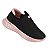Tênis Infantil Menina Molekinha Slip Velvet- Preto/ Rosa - Imagem 2