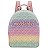 Mochila Infantil Menina Molekinha Lurex- Cristal/ Prata/ Multi Lilás - Imagem 1