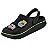 Babuche Infantil Menino Molekinho Gaspea Led- Preto Amarelo Neon - Imagem 3