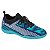 Chuteira Infantil Futsal Menino Molekinho Max- Azul Turquesa/ Branco/ Preto - Imagem 1