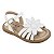 Sandália infantil Menina Pampili Maite Mini- Branco - Imagem 3