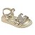Sandália infantil Menina Pampili Flower Borboleta- Dourado - Imagem 5
