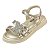 Sandália infantil Menina Pampili Flower Borboleta- Dourado - Imagem 4