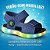 Sandália infantil Menino Kidy Flex Led- Azul Royal Verde - Imagem 4
