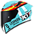 CAPACETE KYT TT-COURSE JAUME MASIA LEOPARD SPAIN REPLICA - Imagem 1