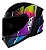 COMBO CAPACETE + VISEIRA ASX CITY STORM BRILHO PRETO/BRANCO - Imagem 1