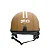 CAPACETE COQUINHO BR 101 VISION MARROM CREME - Imagem 4